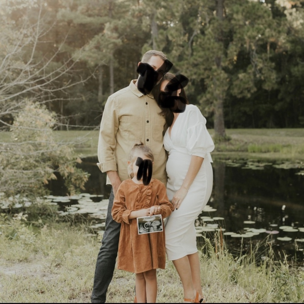 MATERNITY OFF THE SHOULDER WRAP MIDI DRESS